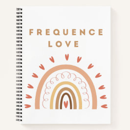 Carnet Frequence Love mit Regenbogen Notizblock