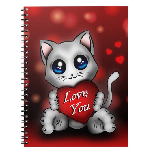 Carnet Le chaton t'aime Notizblock (Vorderseite)