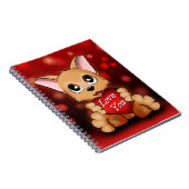 Carnet Le chiot t'aime Notizblock (Rechte Seite)