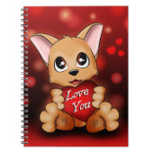 Carnet Le chiot t'aime Notizblock (Vorderseite)