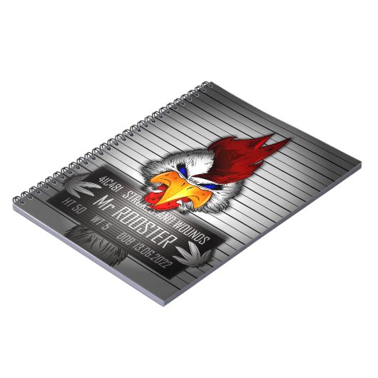 Carnet Mr. Rooster Notizblock (Linke Seite)