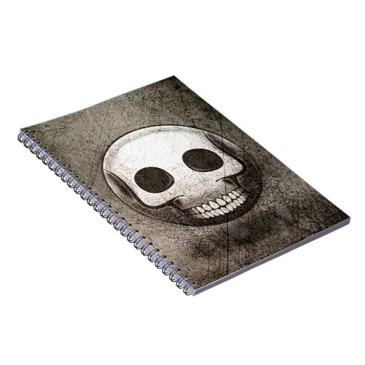 Carnet skullmoji Vintage Notizblock (Rechte Seite)
