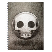Carnet skullmoji Vintage Notizblock (Vorderseite)