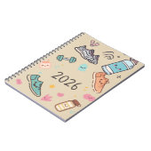 Carnet Sport 2026 – Agenda Sportif Mignon Notizblock (Linke Seite)