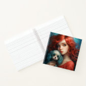 Carnet-Tochter und Hund -3 Notizblock (Innenseite)