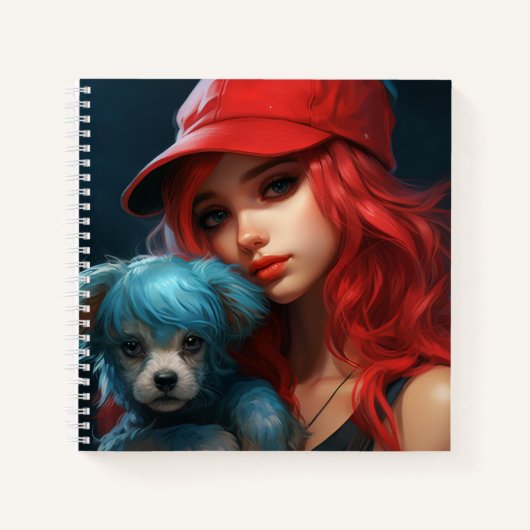 Carnet-Tochter und Hund -4 Notizblock (Vorderseite)