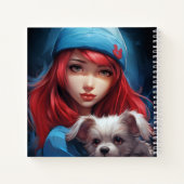 Carnet-Tochter und Hund -5 Notizblock (Rückseite)
