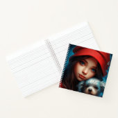 Carnet-Tochter und Hund -6 Notizblock (Innenseite)