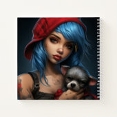 Carnet-Tochter und Hund -7 Notizblock (Rückseite)