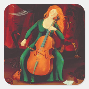 Carneval DES Animeaux 2001 Quadratischer Aufkleber