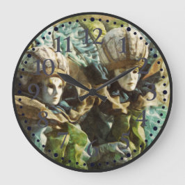 Carnevale di Venezia Italien - Europa Kunstmuseum  Große Wanduhr