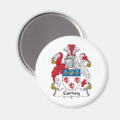 Carney Familienwappen Magnet (Vorderseite/Rückseite)
