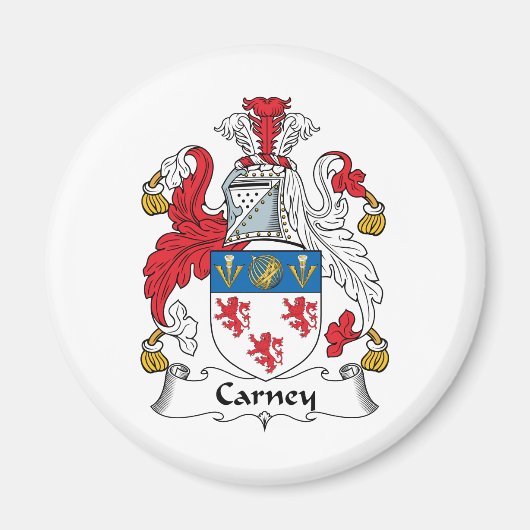 Carney Familienwappen Magnet (Vorne)