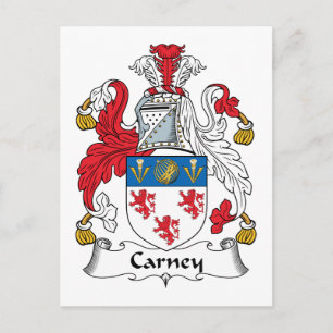 Carney Familienwappen Postkarte