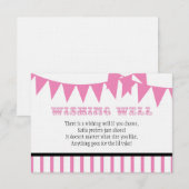 Carnival Baby Dusche mit Wohlfühlkarte Einladung (Vorne/Hinten)