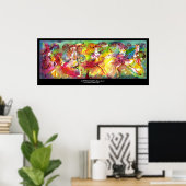 CARNIVAL BALLET / Venezianische Masquerade, Tanz, Poster (Heimbüro)