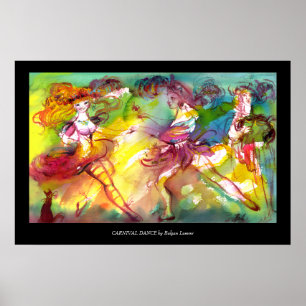 CARNIVAL BALLET / Venezianische Masquerade, Tanz, Poster