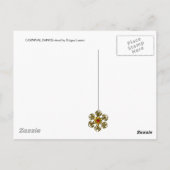 CARNIVAL BALLET / Venezianische Masquerade, Tanz,  Postkarte (Rückseite)