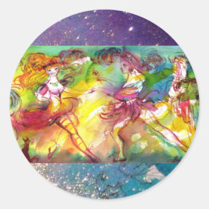 CARNIVAL BALLET / Venezianische Masquerade, Tanz,  Runder Aufkleber