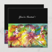 CARNIVAL BALLET / Venezianische Masquerade, Tanzmu Einladung (Vorne/Hinten)