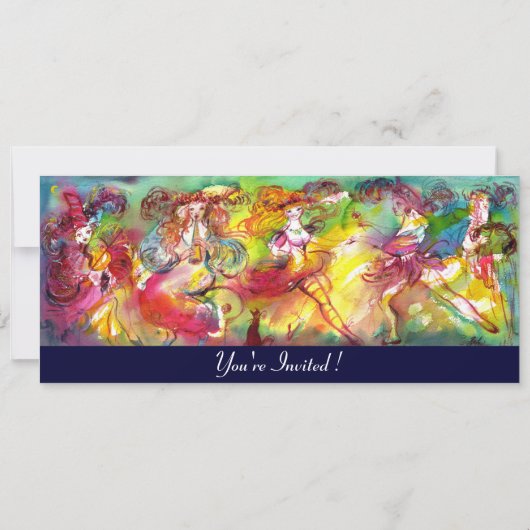 CARNIVAL BALLET / Venezianische Masquerade, Tanzmu Einladung (Rückseite)