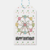 Carnival Birthday Medium Geschenkmarke Geschenkanhänger (Rückseite)