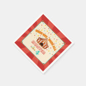 Carnival Birthday Napkin Serviette (Ecke)