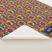 Carnival Cat Mosaic - eigener Name auf fröhlich fr Sherpadecke (3/4)