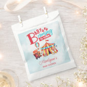 Carnival Circus Blue Baby Dusche Geschenktütchen (Ausgeschnitten)