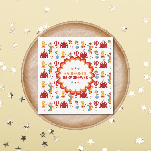 Carnival Circus Festival Kinderdusche Serviette