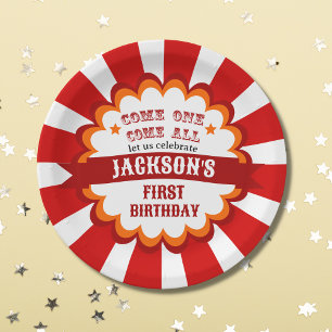 Carnival Circus Festival Kindergeburtstag Party Pappteller