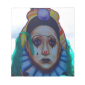 Carnival Clowdesign Notizblock (Vorderseite)