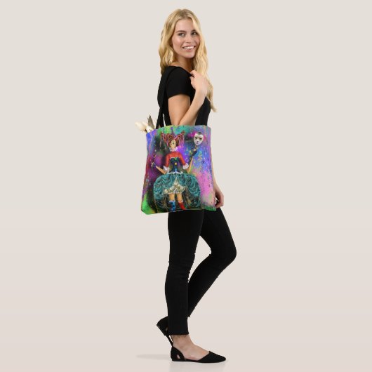 Carnival Clown Joker Jester Tote Bag Tasche (Am Model)