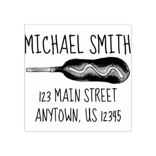 Carnival Corndog Mais Hund Senf Feinschmecker Ansc Gummistempel