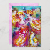 CARNIVAL DANCE 2, lebhaft rosa blau Ankündigung (Vorne/Hinten)