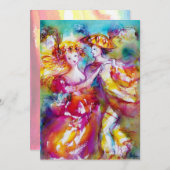 CARNIVAL DANCE 2, lebhaft rosa blau Ankündigung (Vorne/Hinten)