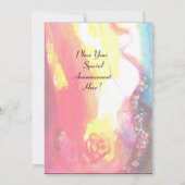 CARNIVAL DANCE, lebhaft rosa, blau-gelb Ankündigung (Rückseite)