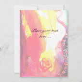 CARNIVAL DANCE, Mardi Gras Party, lebhaft rosa bla Einladung (Rückseite)