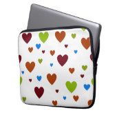 Carnival Dancing Hearts 1 Laptopschutzhülle (Vorderseite Links)