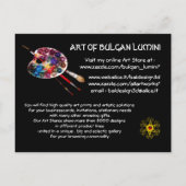 CARNIVAL DANCING IN DER NACHT EINLADUNGSPOSTKARTE (Rückseite)