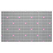 CARNIVAL - Dunkelgraue und heiß rosa Herzklopfen Stoff (Fat Quarter (45,7 x 55,9 cm))