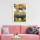 Carnival Fairy Canvas Print Leinwanddruck (Insitu (Wohnzimmer))