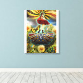 Carnival Fairy Canvas Print Leinwanddruck (Insitu (Holzboden))