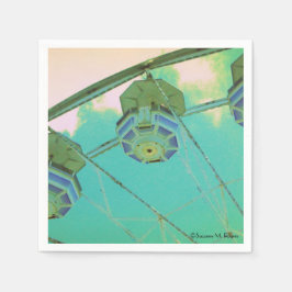 Carnival Ferris Wheel - Geburtstagsparty Napkins Serviette