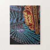 Carnival Ferris Wheel Night Fotografy Complex Puzzle (Vertikal)