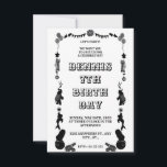 Carnival festival black and white save the date<br><div class="desc">The whole theme are based of carnival festival from the decoration to their costumes with black and white hues for colours with many cute big eyes animals to add more to its vibes.</div>