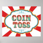 Carnival Game Sign Coin Tos Poster (Vorne)