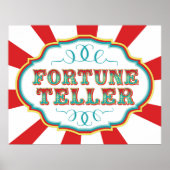 Carnival Game Sign Fortune Teller Poster (Vorne)