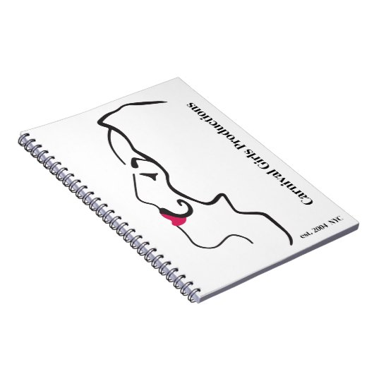 Carnival Girls Productions Silouhette Notizblock (Rechte Seite)