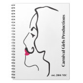 Carnival Girls Productions Silouhette Notizblock (Vorderseite)